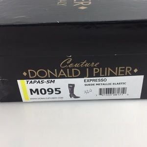 Donald J Pliner Expresso Suede Metallic